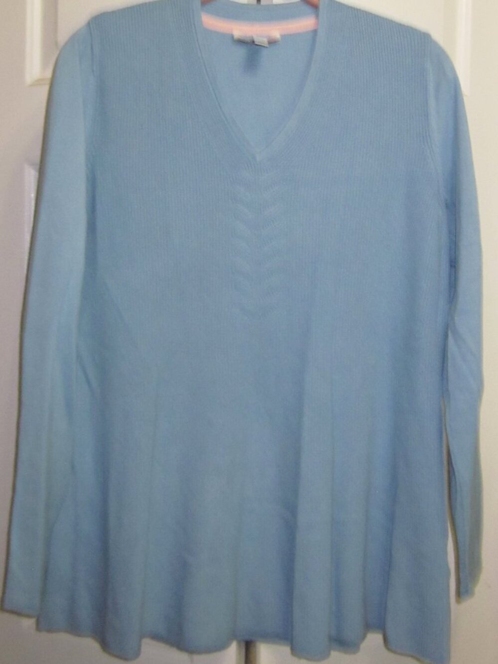 Isaac Mizrahi Swing Shaker Stitch Sweater Sz S
